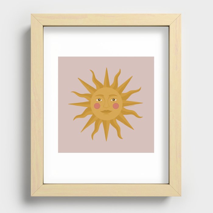 Sun Recessed Framed Print