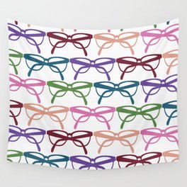Optometrist Eye Glasses Pattern Print Wall Tapestry