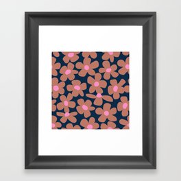 Groovy Floral  Framed Art Print