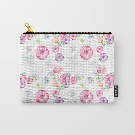 Delicate Floral Pattern 01 Carry-All Pouch