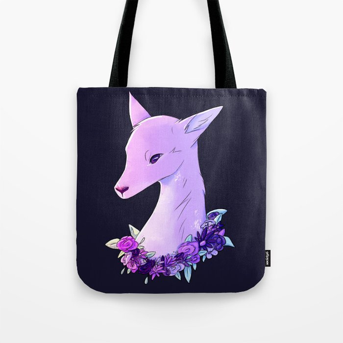 Flower fawn Tote Bag