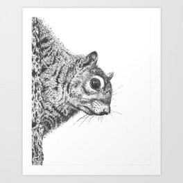 Squirrel! Art Print