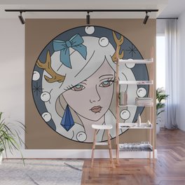 Deer Lady Wall Mural