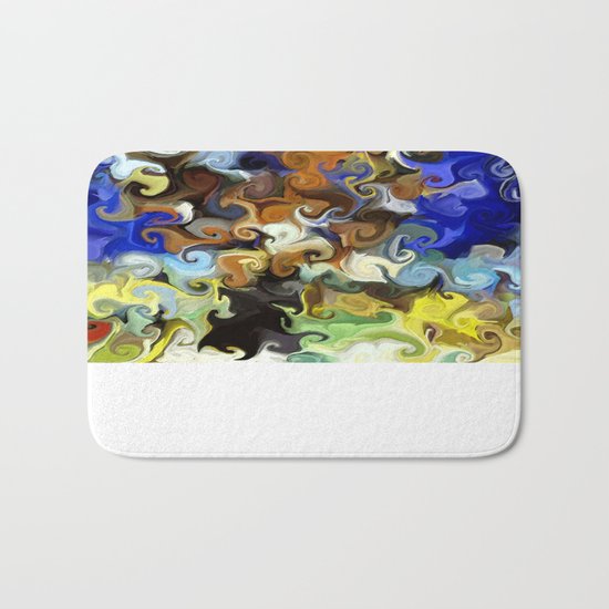 Riverside Tree, Early Winter Bath Mat