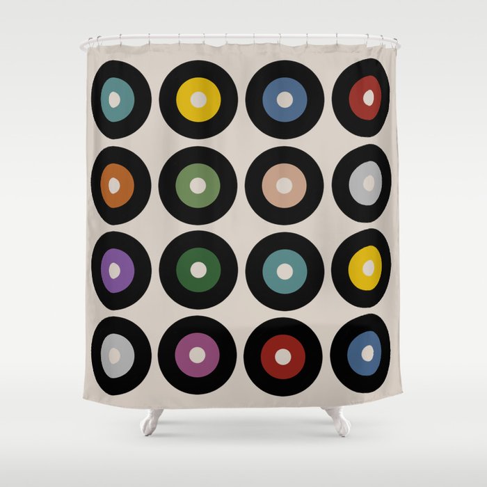 Vinyl cream Shower Curtain