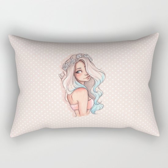 Mermaid Hair Rectangular Pillow
