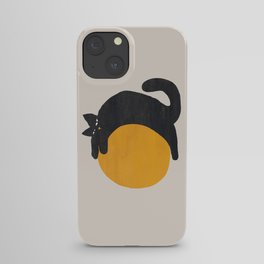 Cat with ball iPhone Case