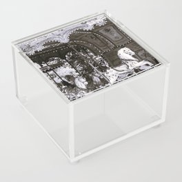 Carousel Horses - NY - B&W Acrylic Box