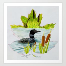  Loon on the Lake Art Print