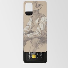 Sitting Cowboy Android Card Case