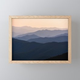 Peaceful Mountains Framed Mini Art Print