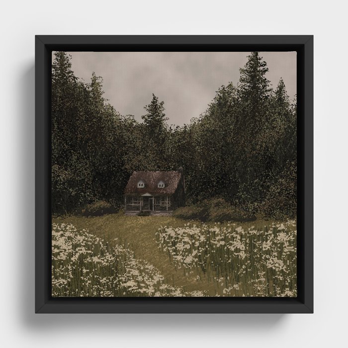 cozy cottage Framed Canvas