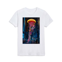 Electric Jellyfish Worlds in  New York Kids T Shirt