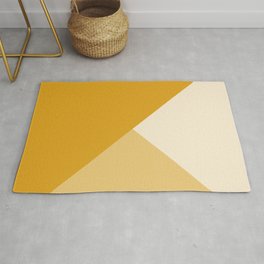 Mustard Tones Area & Throw Rug