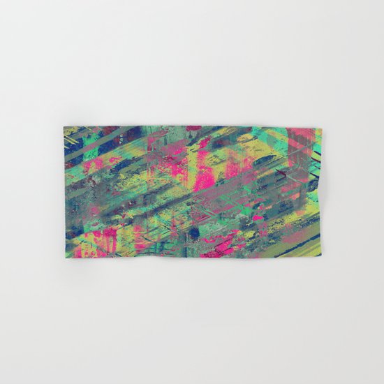 Colour Relaxation - Abstract, textured oil painting Hand & Bath Towel