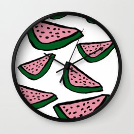 Watermelons Print Wall Clock