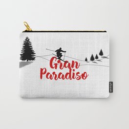 Ski at Gran Paradiso Carry-All Pouch