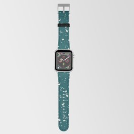 Teal Blue Terrazzo Seamless Pattern Apple Watch Band