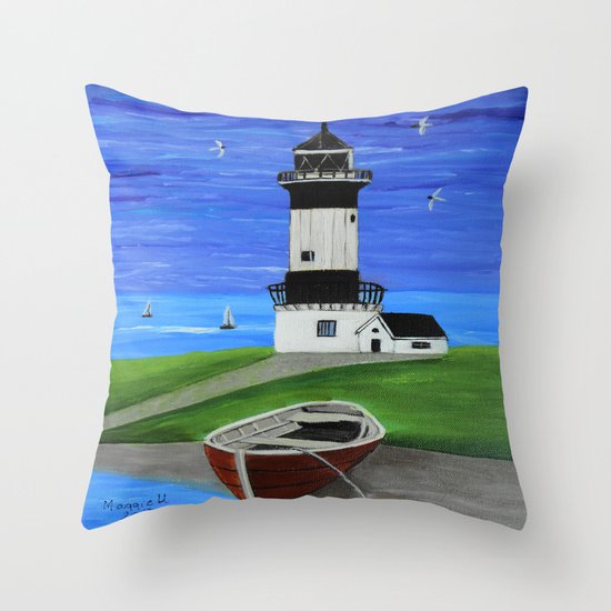 Lighthouse 4 Throw Pillow