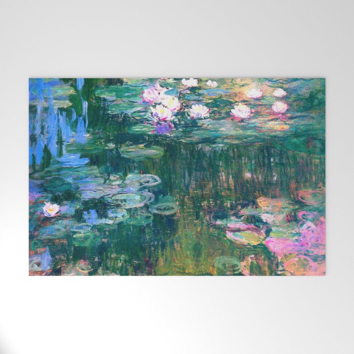 water lilies : Monet Welcome Mat