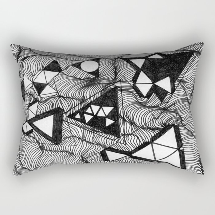 Lines #2 Rectangular Pillow