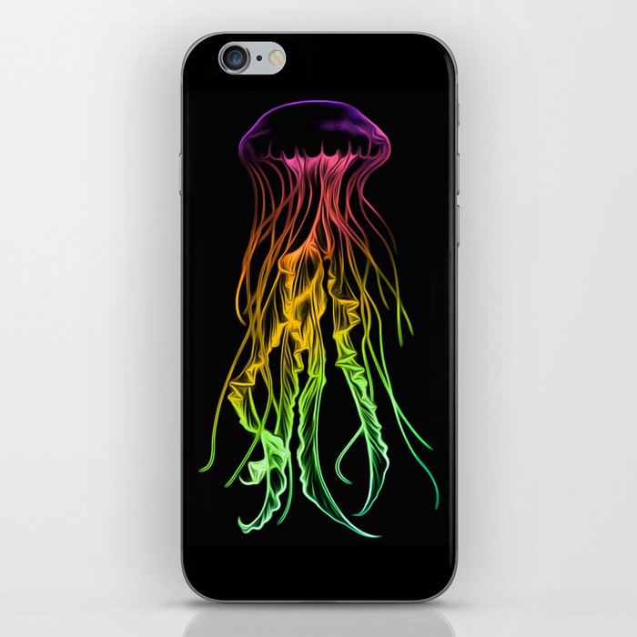 Colourfull jelly fish iPhone Skin