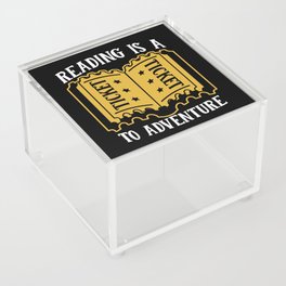 Reading Is A Ticket To Adventure Acrylic Box