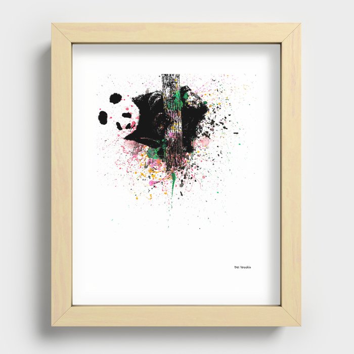 Panda Bear Recessed Framed Print