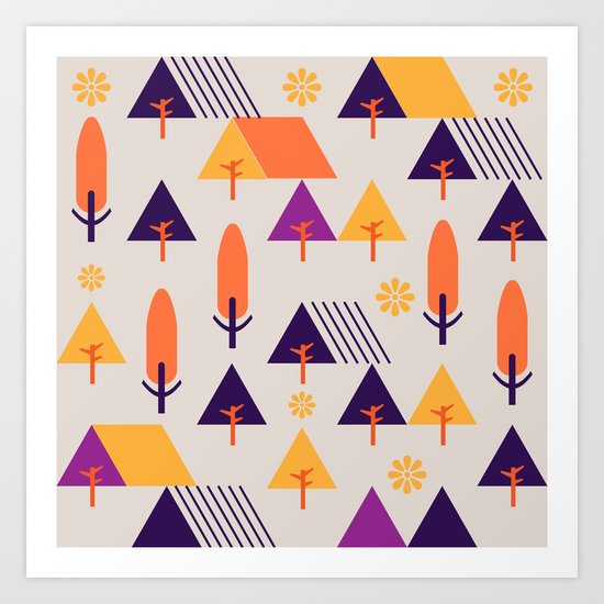 Forest Walk Art Print
