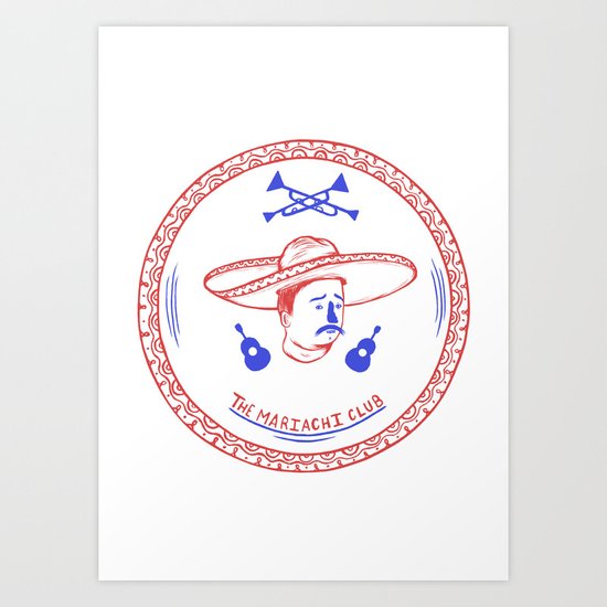 The Mariachi Patch Art Print