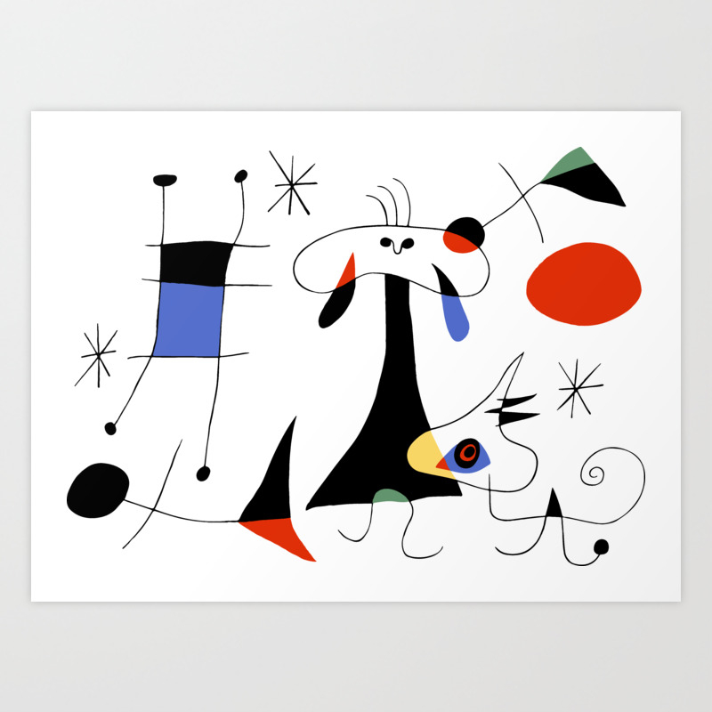Joan Miro The Sun El Sol 1949 Painting Artwork For Prints
