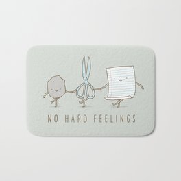 No Hard Feelings Bath Mat | Popart, Together, Scissor, Feelgoodart, Typography, Drawing, Bff, Nohardfeeling, Friendship, Awesomet Shirt 