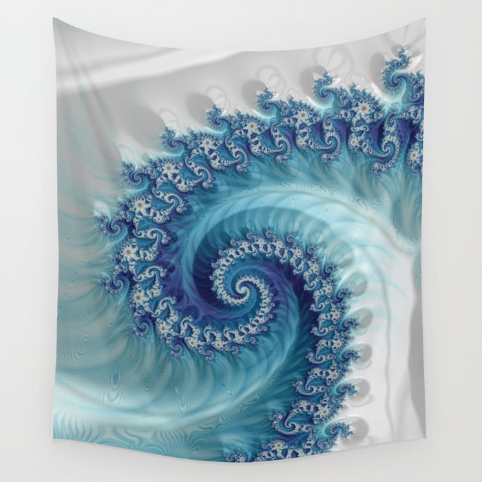 Sound of Seashell - Fractal Art Wall Tapestry