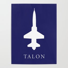 Blue T-38 Talon Poster