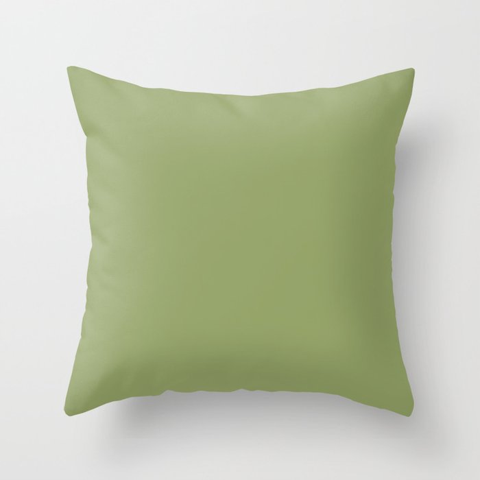 Green Smoke Throw Pillow