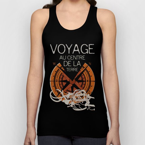 Books Collection: Jules Verne Unisex Tank Top