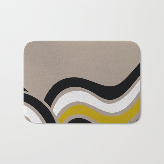 WAVES 2# ABSTRACT Bath Mat