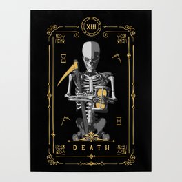 Death XIII Tarot Card Poster