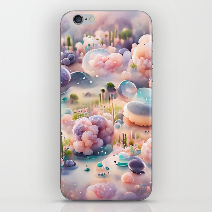 Mystical Bubble Landscape Pattern iPhone Skin