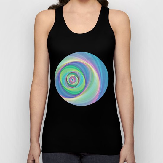 Asymmetric circles around the circle Unisex Tank Top