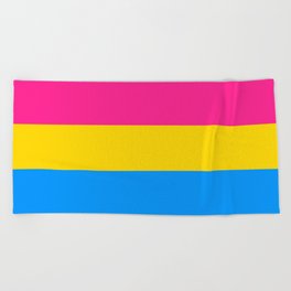 Pansexual Flag Beach Towel