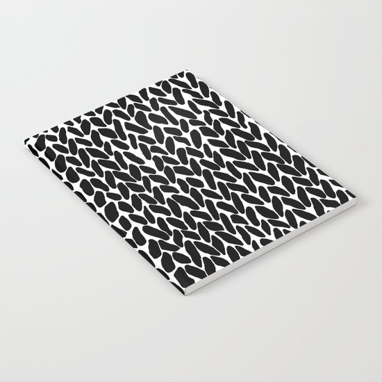 Hand Knitted Black S Notebook