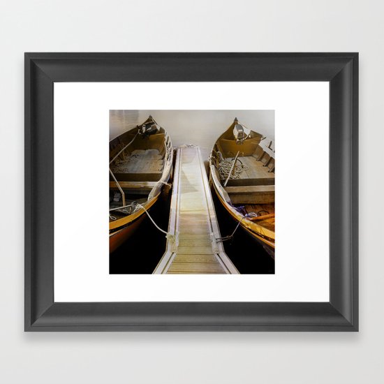 Side by Side- In the Shadows or in the Light! Framed Art Print