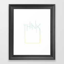 Think Outside the Box Framed Art Print