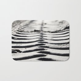 Traces in the sand 3 Bath Mat | Digital, Prints, Sand, Memories, Beach, Photo, Northerngermany, Black And White 