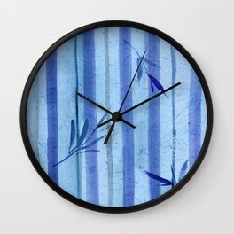 stripes blue rondo Wall Clock