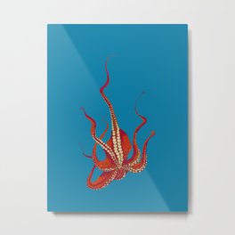 Stitches: Octopus Metal Print