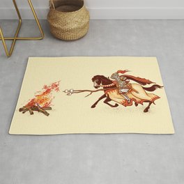 Marshmallow Joust Rug | Illustration, Curated, Graphic Design, Pop Surrealism, Funny 