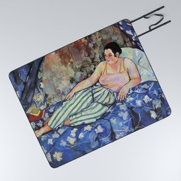 THE BLUE ROOM - SUZANNE VALADON Picnic Blanket