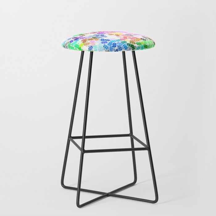 Colored Pattern, Colorful Life Bar Stool